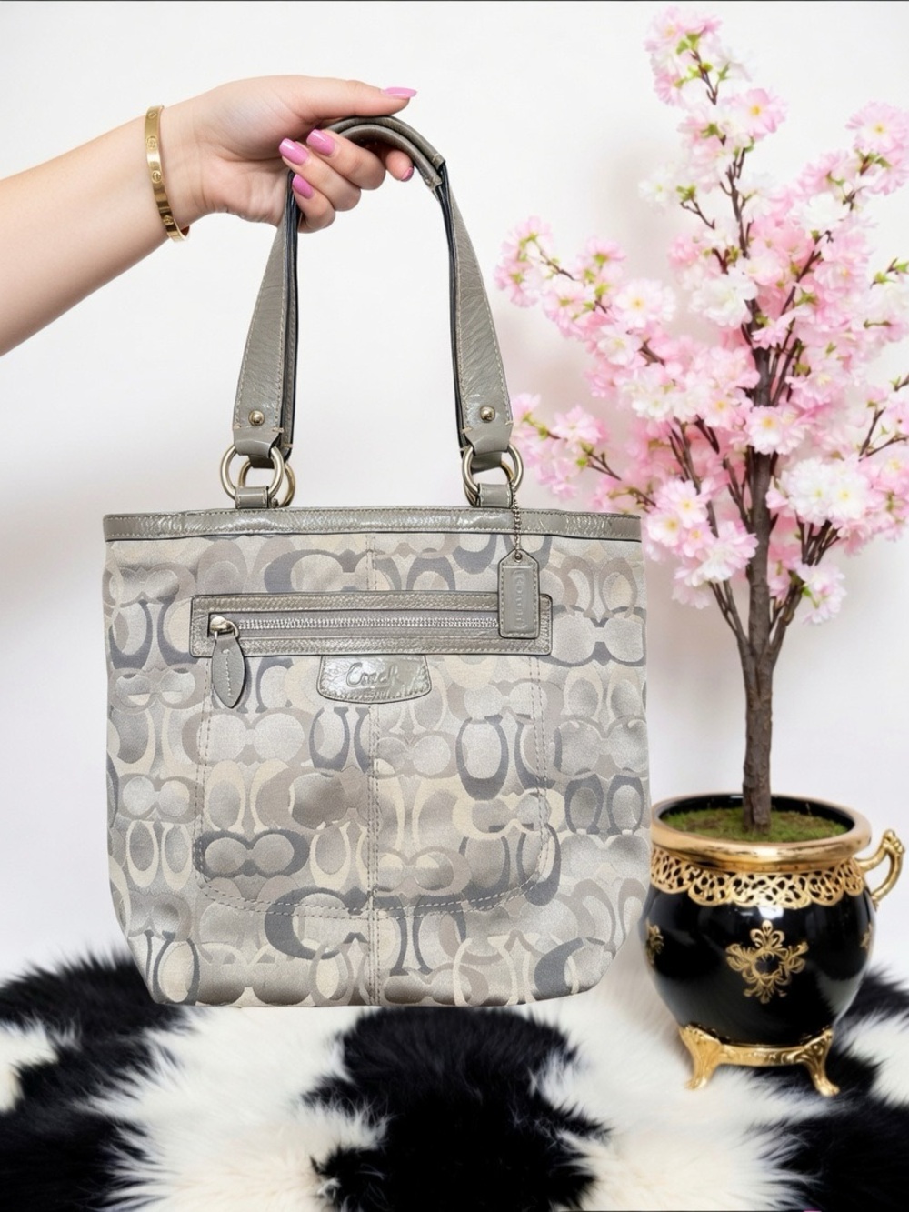 COACH PENELOPE OPTIC SIGNATURE TOTE